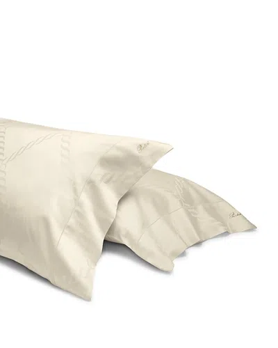 Pratesi Ori Treccia Queen Pillowcase Set In Brown