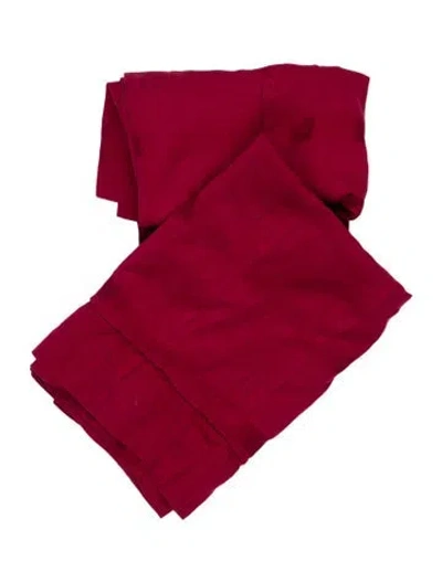 Pre-owned Pratesi Pair Of Pillow Shams In Burgundy