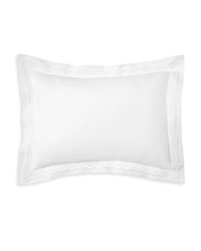 Pratesi Palazzo Boudoir Sham In White/white