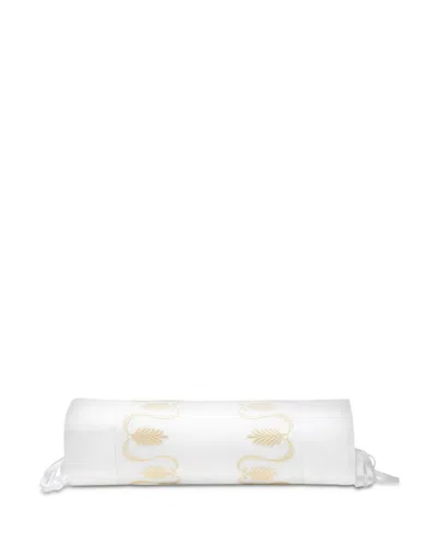 Pratesi Paolina Neckroll Sham In White/beige