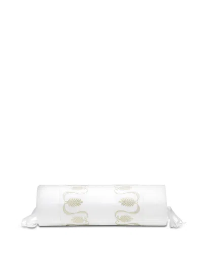 Pratesi Paolina Neckroll Sham In White/sage