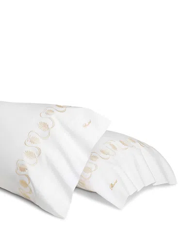 Pratesi Paolina Pillowcase, Standard, Set Of 2 In White/beige