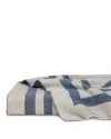 Pratesi Pratest Tre Righe Cashmere Blend Throw, 50 X 70 In Blue
