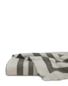 Pratesi Pratest Tre Righe Cashmere Blend Throw, 50 X 70 In Gray