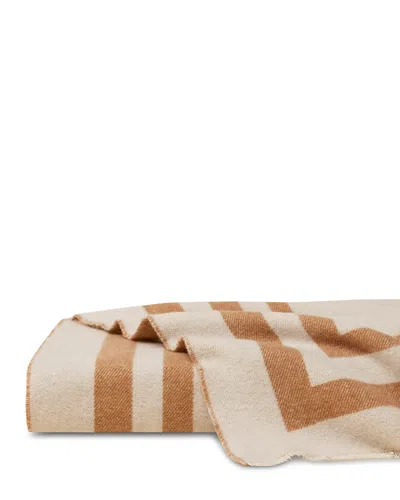 Pratesi Pratest Tre Righe Cashmere Blend Throw, 50 X 70 In Brown
