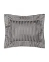 Pratesi Raso Rigato Boudoir Sham In Charcoal