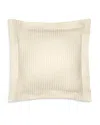 Pratesi Raso Rigato Continental Euro Sham In Beige