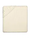 Pratesi Raso Rigato Fitted Sheet, California King In Beige