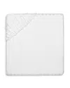 Pratesi Raso Rigato Fitted Sheet, California King In White
