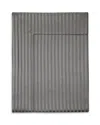Pratesi Raso Rigato Flat Sheet, Full Queen In Charcoal