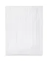 Pratesi Raso Rigato Flat Sheet, Full Queen In White