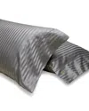 Pratesi Raso Rigato King Pillowcase, Set Of 2 In Charcoal