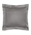 Pratesi Raso Rigato Square Oxford Pillowcase In Grey