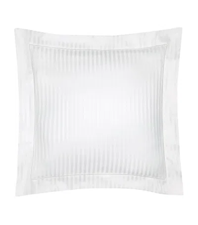 Pratesi Raso Rigato Square Oxford Pillowcase In White