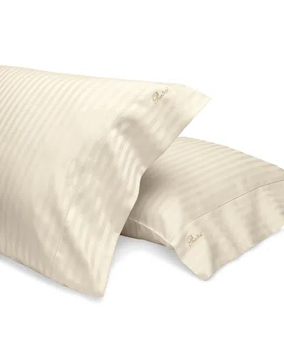 Pratesi Raso Rigato Standard Pillowcase, Set Of 2 In Neutral