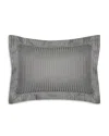 Pratesi Raso Rigato Standard Sham In Charcoal