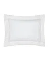 Pratesi Raso Rigato Standard Sham In White