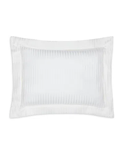 Pratesi Raso Rigato Standard Sham In White