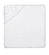 Pratesi Raso Rigato Super King Fitted Sheet In White