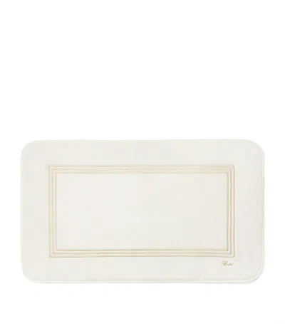 Pratesi Tre Righe Bath Mat In White