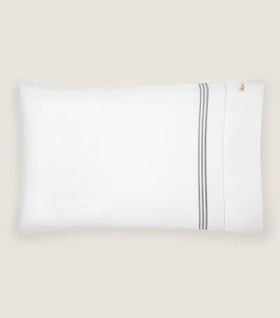 Pratesi Tre Righe Bolster Pillowcase In Grey