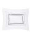 Pratesi Tre Righe Boudoir Pillowcase In Grey