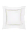 Pratesi Tre Righe Continental Euro Sham In White/beige