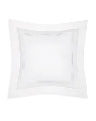 Pratesi Tre Righe Continental Euro Sham In White/white