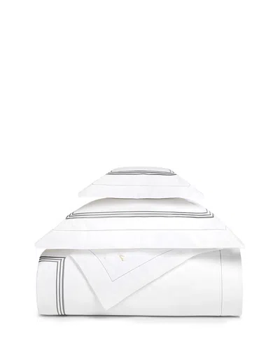 Pratesi Tre Righe Duvet Cover, Full Queen In White