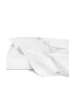 Pratesi Tre Righe Flat Sheet, Full/queen In White/sage