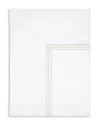 Pratesi Tre Righe Flat Sheet, King In White/beige