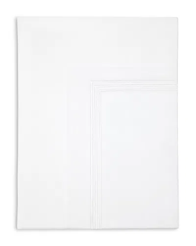 Pratesi Tre Righe Flat Sheet, Twin In White/white