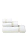 Pratesi Tre Righe Hand Towel In White/beige