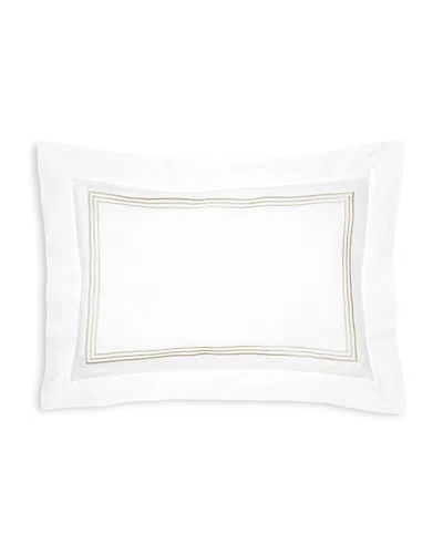 Pratesi Tre Righe King Sham In White