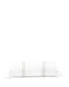 Pratesi Tre Righe Neckroll Sham In White/sage
