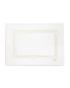 Pratesi Tre Righe Oblong Placemats, Set Of 4 In White/beige