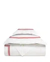 Pratesi Tre Righe Ombre Duvet Cover, Full/queen In White/scarlet