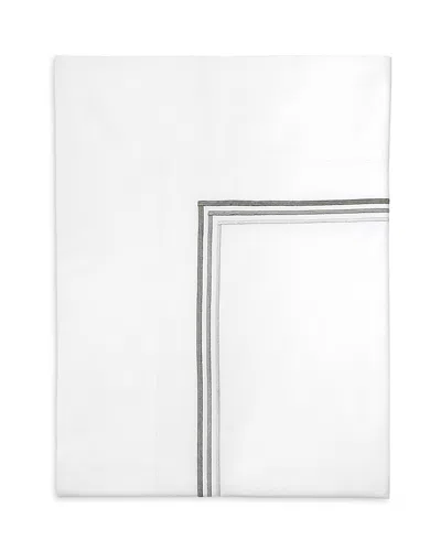 Pratesi Tre Righe Ombre Flat Sheet, King In White