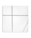 Pratesi Tre Righe Quiltino, King In White/charcoal