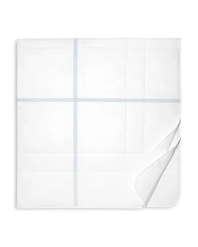 Pratesi Tre Righe Quiltino, King In White/light Blue