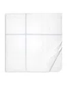 Pratesi Tre Righe Quiltino, Queen In White/light Blue