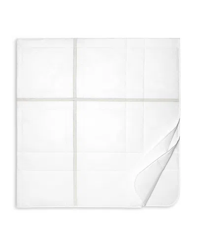 Pratesi Tre Righe Quiltino, Queen In White/sage