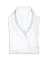 Pratesi Tre Righe Robe In White/light Blue