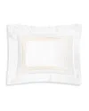Pratesi Tre Righe Splendore Boudoir Sham In White/beige