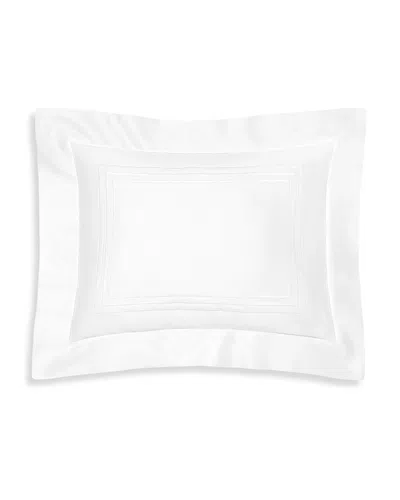 Pratesi Tre Righe Splendore Boudoir Sham In White/white