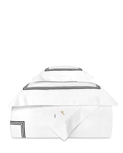 Pratesi Tre Righe Splendore Duvet Cover, Full/queen In White/black
