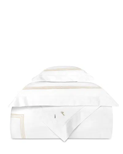 Pratesi Tre Righe Splendore Duvet Cover, King In White/beige