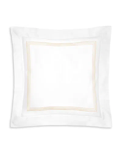 Pratesi Tre Righe Splendore Euro Sham In White/beige