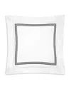 Pratesi Tre Righe Splendore Euro Sham In White/black