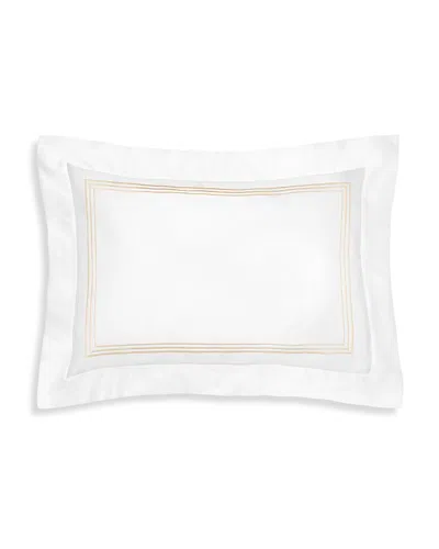 Pratesi Tre Righe Splendore King Sham In White